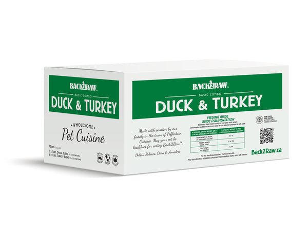 Basic Turkey & Duck Combo (12lb Box)