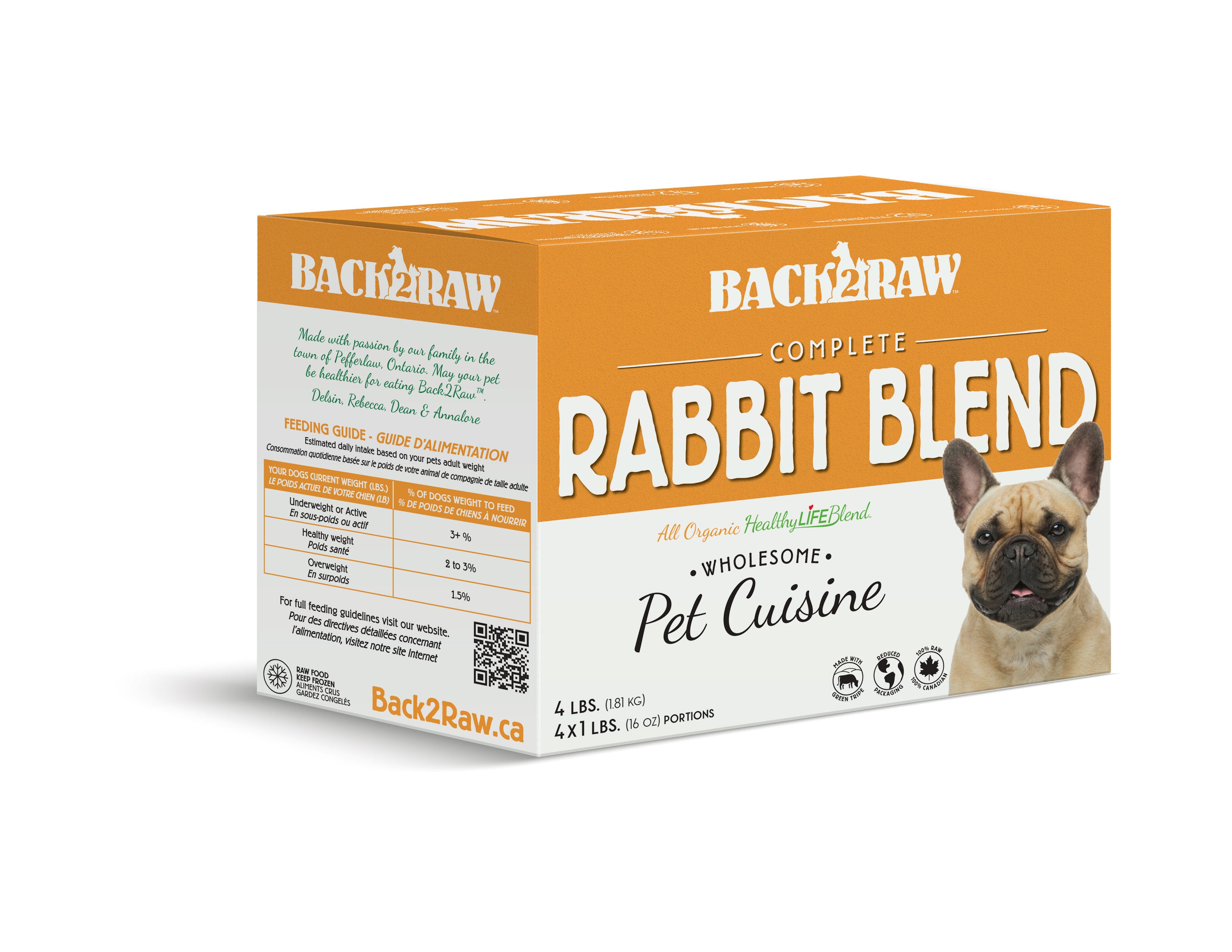 Complete Rabbit Blend 12lb box 3 x 4lb